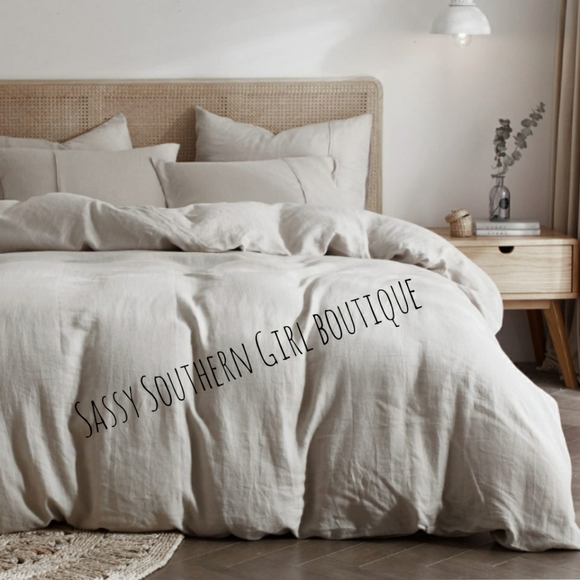🆕⭐White French linen duvet cover set - Picture 8 of 11